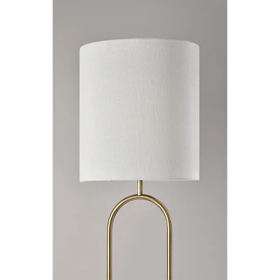 Joey Floor Lamp Antique Brass - Adesso 4 Joey Floor Lamp Antique Brass - Adesso - Image 4