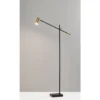58" X 63" Collette Floor Lamp (Includes LED Light Bulb) Black - Adesso