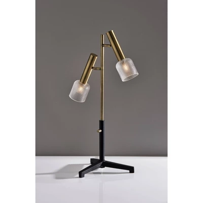 Melvin LED Table Lamp Antique Brass (Includes LED Light Bulb) Black - Adesso 5 Melvin LED Table Lamp Antique Brass (Includes LED Light Bulb) Black - Adesso - Image 5