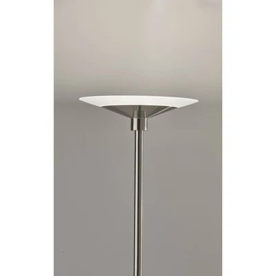 Solar Torchiere (Includes LED Light Bulb) Silver - Adesso 2 Solar Torchiere (Includes LED Light Bulb) Silver - Adesso - Image 2