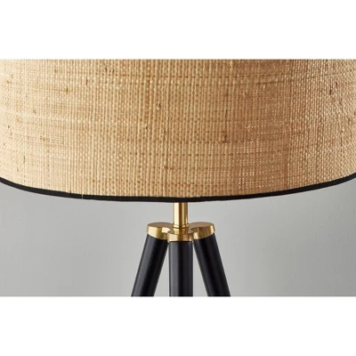 Jackson Floor Lamp Black Wood - Adesso 3 Jackson Floor Lamp Black Wood - Adesso - Image 3