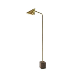 Hawthorne Floor Lamp Antique Brass - Adesso
