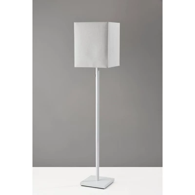Estelle Floor Lamp Matte White - Adesso 4 Estelle Floor Lamp Matte White - Adesso - Image 4