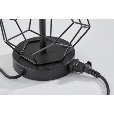 Adesso Chiara 2 Piece Bonus Pack Black: Contemporary Metal Cage Base, White Drum Shades, ETL Listed, No Assembly Required 6 Adesso Chiara 2 Piece Bonus Pack Black: Contemporary Metal Cage Base, White Drum Shades, ETL Listed, No Assembly Required - Image 6