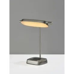 Radley Charge Table Lamp With Smart Switch Silver (Includes LED Light Bulb) - Adesso -Adesso GUEST 0f21f169 6e06 48ce 8d95 652353cb99b9