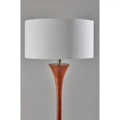 Rebecca Floor Lamp Walnut Rubberwood With Antique Brass Accent - Adesso 8 Rebecca Floor Lamp Walnut Rubberwood With Antique Brass Accent - Adesso -Adesso GUEST 1069e486 e75c 40e7 b1ba 7501e5a6cb48