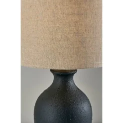 Margot Table Lamp Textured Ceramic Black - Adesso -Adesso GUEST 127e971b d3fa 4521 bfb7 29c3e690453f