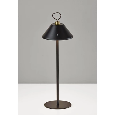 Adesso Danny Cordless Table Lamp (Includes LED Light Bulb) Black: ETL Listed, Touch Sensor, 3-Way Light Settings 3 Adesso Danny Cordless Table Lamp (Includes LED Light Bulb) Black: ETL Listed, Touch Sensor, 3-Way Light Settings - Image 3