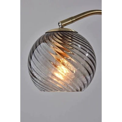 Adesso Camden Desk Lamp Antique Brass: ETL Listed, Glass Shade, Metal Body, No Assembly Required 2 Adesso Camden Desk Lamp Antique Brass: ETL Listed, Glass Shade, Metal Body, No Assembly Required - Image 2