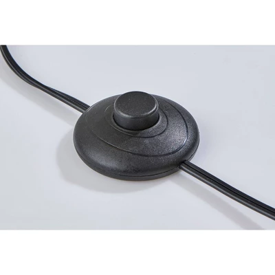 Adesso Lyons Floor Lamp Black: Modern Metal Design, ETL Listed, 3 Bulb Capacity, Beige Shade 3 Adesso Lyons Floor Lamp Black: Modern Metal Design, ETL Listed, 3 Bulb Capacity, Beige Shade - Image 3