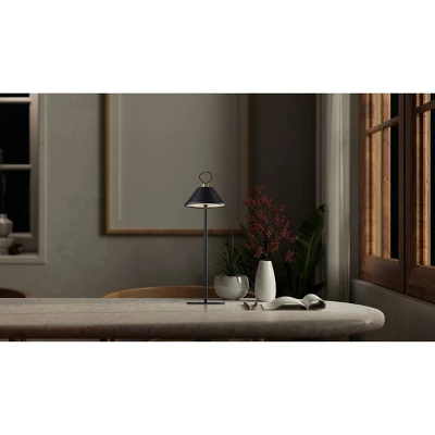 Adesso Danny Cordless Table Lamp (Includes LED Light Bulb) Black: ETL Listed, Touch Sensor, 3-Way Light Settings 4 Adesso Danny Cordless Table Lamp (Includes LED Light Bulb) Black: ETL Listed, Touch Sensor, 3-Way Light Settings - Image 4