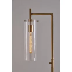 1-Light Dalton Floor Lamp Antique Brass (Includes Light Bulb) - Adesso -Adesso GUEST 19d01da5 87bc 4e81 99ed fc115815e942