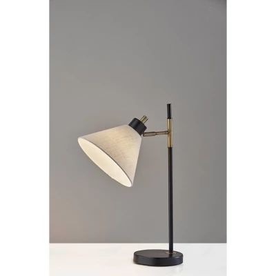 Matthew Table Lamp Black/Antique Brass - Adesso 3 Matthew Table Lamp Black/Antique Brass - Adesso - Image 3