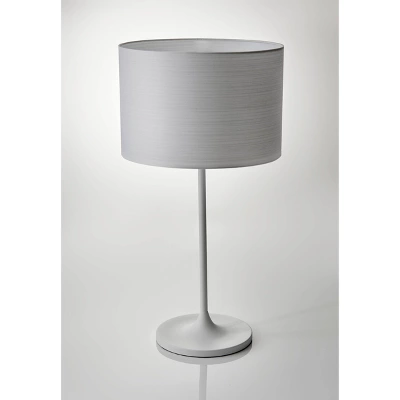22.5" Oslo Collection Table Lamp White - Adesso: Scandinavian Design, Metal Base, Japanese Paper Shade 2 22.5" Oslo Collection Table Lamp White - Adesso: Scandinavian Design, Metal Base, Japanese Paper Shade - Image 2