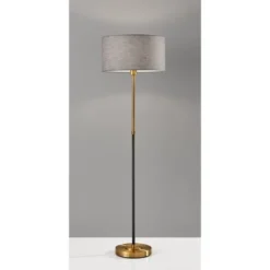 Adesso 9 59" 3-way Bergen Floor Lamp Black - Adesso