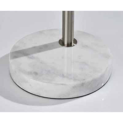 Adesso Rigley Arc Lamp Steel: Modern Polyester Shade, ETL Listed, Metal Body, 71" Height 5 Adesso Rigley Arc Lamp Steel: Modern Polyester Shade, ETL Listed, Metal Body, 71" Height - Image 5