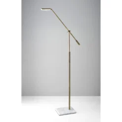 LED Vera Floor Lamp Antique Brass (Includes LED Light Bulb) - Adesso 11 LED Vera Floor Lamp Antique Brass (Includes LED Light Bulb) - Adesso -Adesso GUEST 1dd01ce2 9cef 4f23 8111 f3cd672e7517