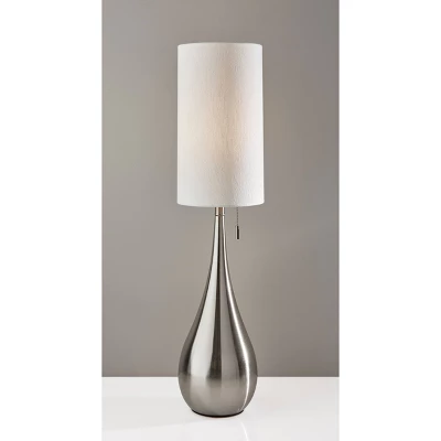 Christina Table Lamp Brushed Steel - Adesso 1 Christina Table Lamp Brushed Steel - Adesso