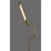 Adesso Zane Floor Lamp (Includes LED Light Bulb) With Smart Switch Antique Brass: ETL Listed, Adjustable Shade, Energy-Efficient