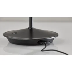 Adesso Benny Cordless Table Lamp (Includes LED Light Bulb) Black: ETL Listed, Touch Sensor, 3-Way Light Settings