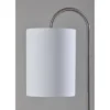Adesso Amira Shelf Floor Lamp Steel: 64" High With Storage Shelves, ETL Listed, Polyester Shade