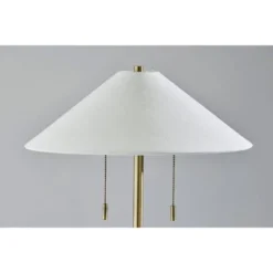 Adesso Claremont Table Lamp Antique Brass: Off-White Linen Shade, Dual Pull Chain, ETL Listed 5 Adesso Claremont Table Lamp Antique Brass: Off-White Linen Shade, Dual Pull Chain, ETL Listed -Adesso GUEST 2ab44f24 573a 4e13 8d72 c58707ac4bc4