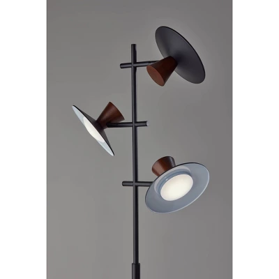 Elmore Tree Lamp With Smart Switch Black (Includes LED Light Bulb) - Adesso 3 Elmore Tree Lamp With Smart Switch Black (Includes LED Light Bulb) - Adesso - Image 3