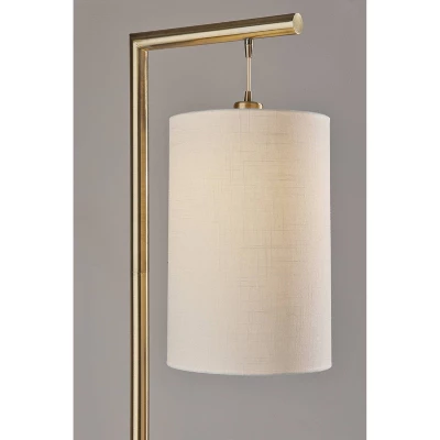 Reggie Floor Lamp Antique Brass - Adesso 5 Reggie Floor Lamp Antique Brass - Adesso - Image 5
