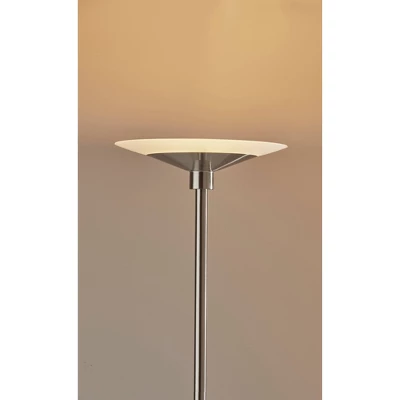 Solar Torchiere (Includes LED Light Bulb) Silver - Adesso 4 Solar Torchiere (Includes LED Light Bulb) Silver - Adesso - Image 4