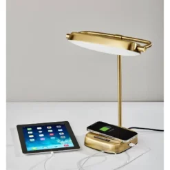 Radley Charge Desk Lamp With Smart Switch Antique Brass (Includes LED Light Bulb) - Adesso 9 Radley Charge Desk Lamp With Smart Switch Antique Brass (Includes LED Light Bulb) - Adesso -Adesso GUEST 3be49afd d5a3 4f8d a3de 8ee2fd160e73