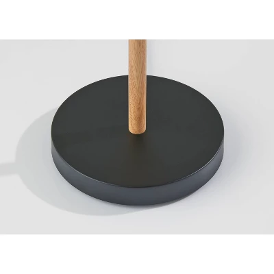 Palmer Floor Lamp Black/Natural - Adesso 3 Palmer Floor Lamp Black/Natural - Adesso - Image 3