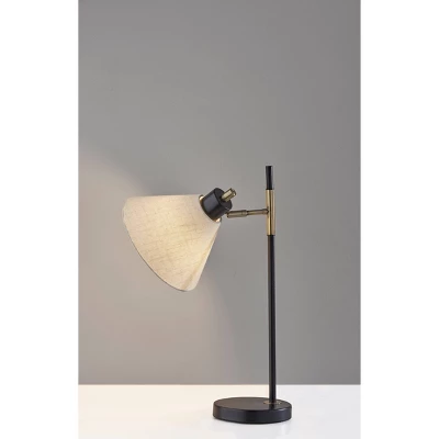 Matthew Table Lamp Black/Antique Brass - Adesso 4 Matthew Table Lamp Black/Antique Brass - Adesso - Image 4