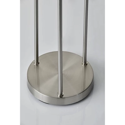 68" Trio Floor Lamp Silver - Adesso 4 68" Trio Floor Lamp Silver - Adesso - Image 4