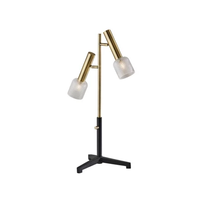 Melvin LED Table Lamp Antique Brass (Includes LED Light Bulb) Black - Adesso 1 Melvin LED Table Lamp Antique Brass (Includes LED Light Bulb) Black - Adesso