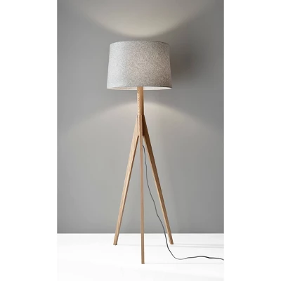 Eden Floor Lamp Natural - Adesso 2 Eden Floor Lamp Natural - Adesso - Image 2