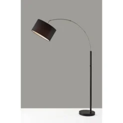 Preston Arc Lamp Brushed Steel Black - Adesso 4 Preston Arc Lamp Brushed Steel Black - Adesso -Adesso GUEST 4b942240 a52d 4131 bce9 77cf61b0a5b0