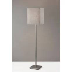 Estelle Floor Lamp Brushed Steel - Adesso -Adesso GUEST 4f2ac1ec fc51 4382 b750 00d8689463fb