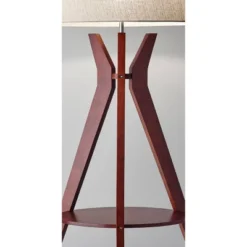 59.5" 3-way Bedford Shelf Floor Lamp Brown - Adesso 5 59.5" 3-way Bedford Shelf Floor Lamp Brown - Adesso -Adesso GUEST 500c5b32 bb2d 43bc 84a3 de1a53d1036b