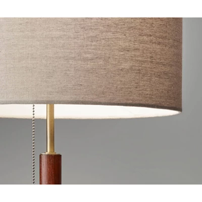 26.25" Hamilton Table Lamp Walnut - Adesso 2 26.25" Hamilton Table Lamp Walnut - Adesso - Image 2