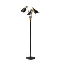 66" Nadine 3-Arm Floor Lamp Black - Adesso 8 66" Nadine 3-Arm Floor Lamp Black - Adesso -Adesso GUEST 50ef0b91 5ef3 4cf7 954f e0459f898924