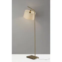 Reynolds Floor Lamp Antique Brass - Adesso -Adesso GUEST 51fd27eb 7bbd 4d5a a32a 1639a7a7398b