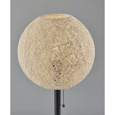 Adesso Havana Table Lamp Bronze: ETL Listed, Metal Body, Beige Paper Shade, Pull Chain Switch 1 Adesso Havana Table Lamp Bronze: ETL Listed, Metal Body, Beige Paper Shade, Pull Chain Switch