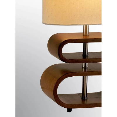 Rhythm Table Lamp Walnut - Adesso 1 Rhythm Table Lamp Walnut - Adesso