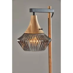 Elsie Natural Wood Floor Lamp Black - Adesso -Adesso GUEST 545881fb 65d0 4329 ac46 e9ea045ea6f1