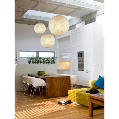 4pk Orb Small Pendant Natural - Adesso 2 4pk Orb Small Pendant Natural - Adesso - Image 2