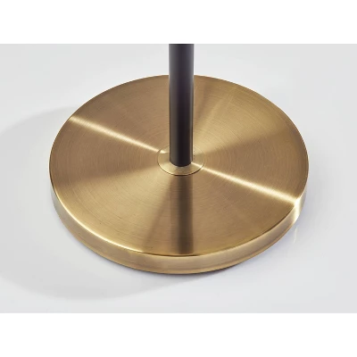 Jerome Floor Lamp Black/Antique Brass - Adesso 6 Jerome Floor Lamp Black/Antique Brass - Adesso - Image 6