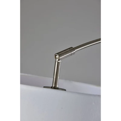 Adesso Rigley Arc Lamp Steel: Modern Polyester Shade, ETL Listed, Metal Body, 71" Height 4 Adesso Rigley Arc Lamp Steel: Modern Polyester Shade, ETL Listed, Metal Body, 71" Height - Image 4