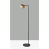 Roman Floor Lamp Black (Includes LED Light Bulb) - Adesso