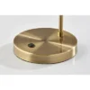 Adesso Starling Desk Lamp (Includes LED Light Bulb) Brass: Modern Glass Shade, ETL Listed, 3000K Warm Light