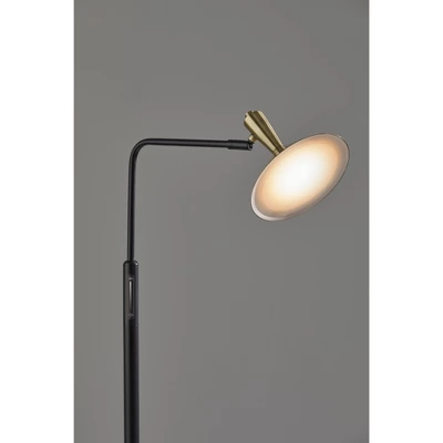 Lucas Floor Lamp (Includes LED Light Bulb) Black - Adesso 1 Lucas Floor Lamp (Includes LED Light Bulb) Black - Adesso